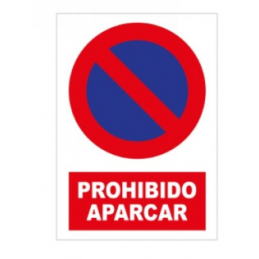 CARTEL PROHIBIDO APARCAR