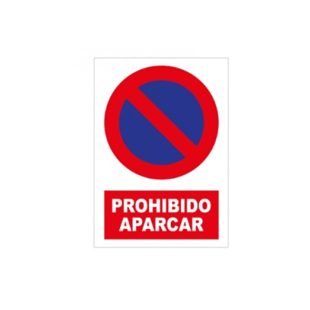 CARTEL PROHIBIDO APARCAR