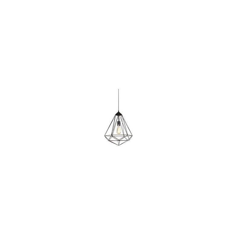 LAMPARA COLGANTE DIAMOND E27 1M NEGRO