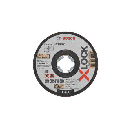 DISCO X-LOCK STANDAR FOR INOX 115X1MM