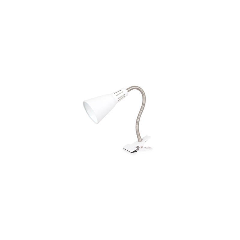 FLEXO CON PINZA NUKA E14 BLANCO FLEXO CON PINZA NUKA E14 BLANCO