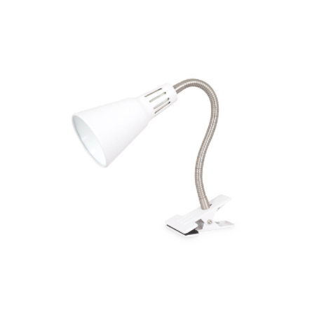 FLEXO CON PINZA NUKA E14 BLANCO