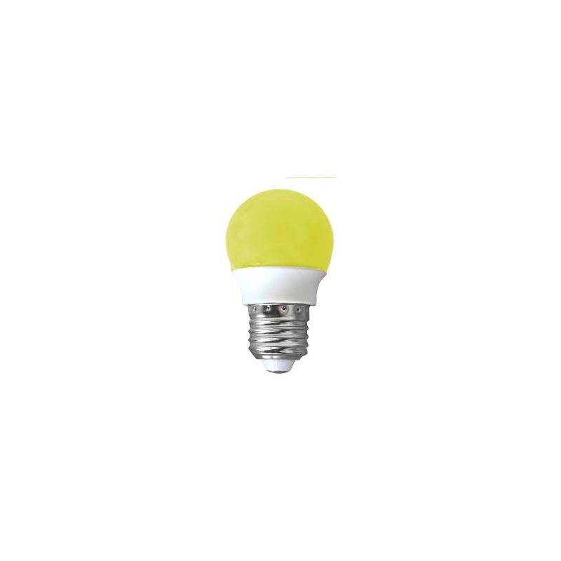 LAMPARA ESFERICA DECORATIVA LED 2W E27 AMARILLO