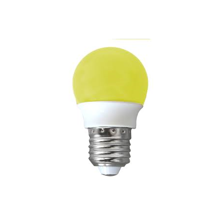 LAMPARA ESFERICA DECORATIVA LED 2W E27 AMARILLO