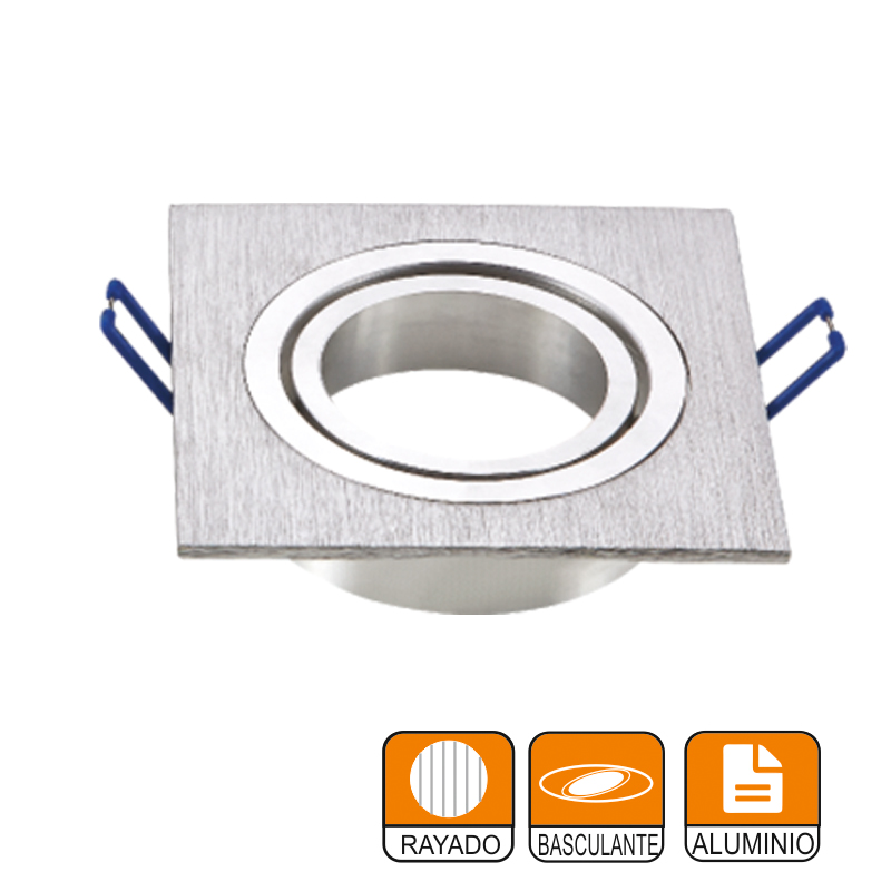 ARO CUADRADO ALUMNIO RAYADO