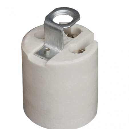 PORTALAMPARA CERAMICO E27 4A BLANCO