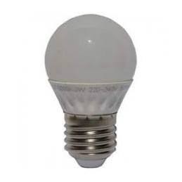 LAMPARA ESFERICA LED E 27  4 W 45000K