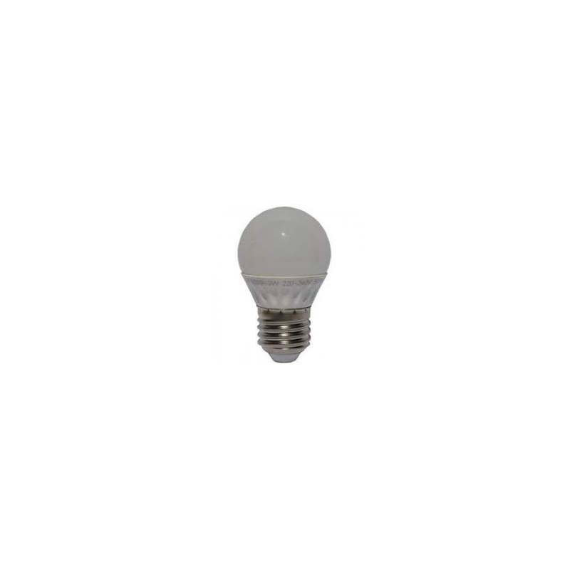 LAMPARA ESFERICA LED E 27  4 W 45000K