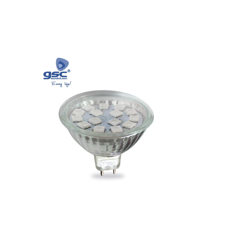 LAMP 15LEDS AZUL 3W 12V
