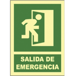 CARTEL SALIDA DE EMRGENCIA DER
