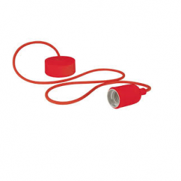 COLGANTE E27 ROJO
