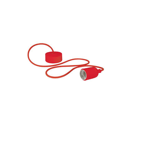 COLGANTE E27 ROJO