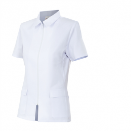 CHAQUETA ENTALLADA CON VIVO DE COLORES