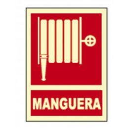CARTEL SEÑAL MANGUERA FOTOLUM A4-B