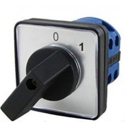 INTERRUPTOR LEVAS 1-0-2 3P 25A AC -21A 7.5KW MANOTAJE PANEL