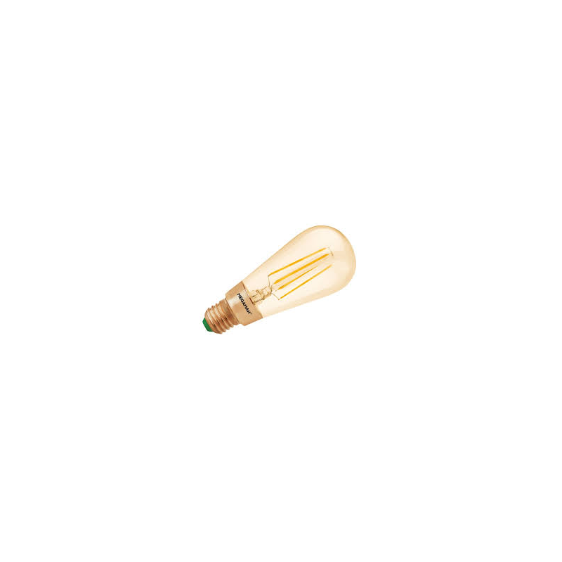 LAMPARA LED EDISON  3W 2200K  210 LM VINATGE E27 SERIE FILAMENT GOLDEN