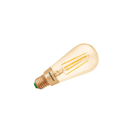 LAMPARA LED EDISON  3W 2200K  210 LM VINATGE E27 SERIE FILAMENT GOLDEN