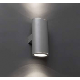 APLIQUE PISTON PLATA 2 LUCES