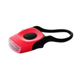 LINTERNA BICI SILICONA TRASERA ROJA 2 LED