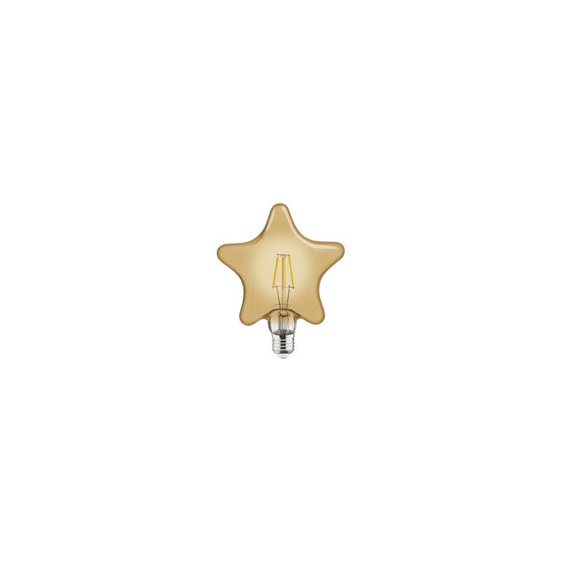 LAMPARA LED FILAM STAR 6W E27 2200K