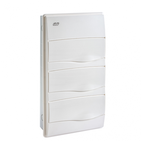 CAJA DE DISTRIBUCION DE EMPOTRAR IP40 1*36 CARRIL DIN  IDE