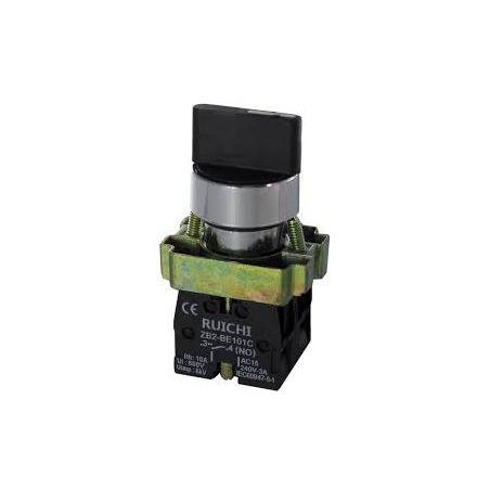 SELECTOR PLASTICO 22MM MANETA LARGA 3 POSICIONES 2NO