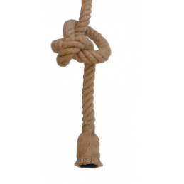 PENDEL CUERDA 1XE27 1.2M MARRON