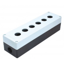 CAJA DE PULSADORES SIN ETIQUETA IP65 AMARILLO 6 ELE