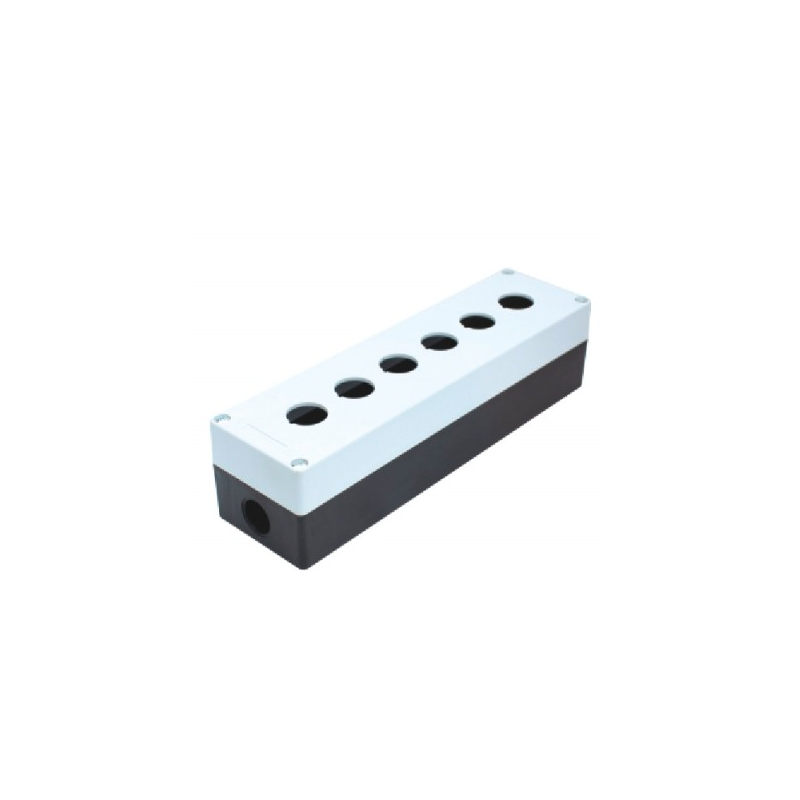 CAJA DE PULSADORES SIN ETIQUETA IP65 AMARILLO 6 ELE