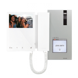 KIT UNIFAMILIAR VIDEO COLR A 2 HILOS PLACA EXT QUADRA Y MON MINI
