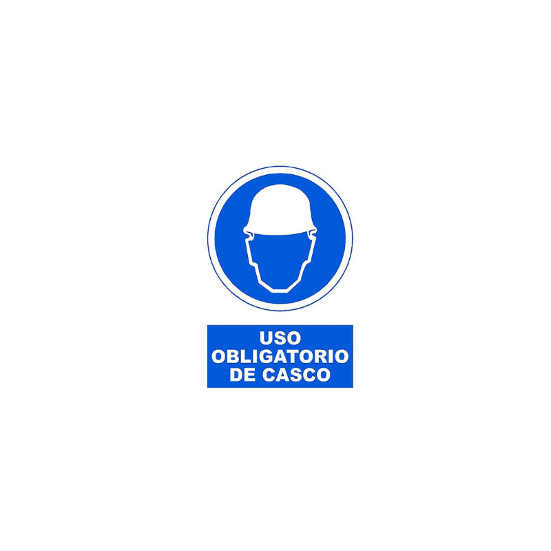 CARTEL PVC 40*30 USO CASCO 220 CARTEL PVC 40*30 USO CASCO 220