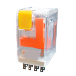 RELE ENCHUFABLE ELECTROMECANICO 4NOC CON INDICADOR AC-220V