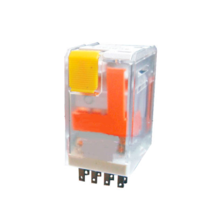 RELE ENCHUFABLE ELECTROMECANICO 4NOC CON INDICADOR AC-220V