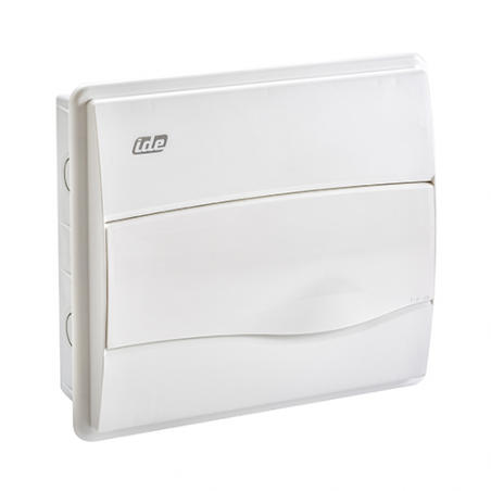 CAJA DE DISTRIBUCION DE EMPOTRAR IP40 1*12 CARRIL DIN  IDE