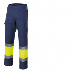 PANTALON BIC AV ENTRE CINTAS SUP GRIS/INF A/V