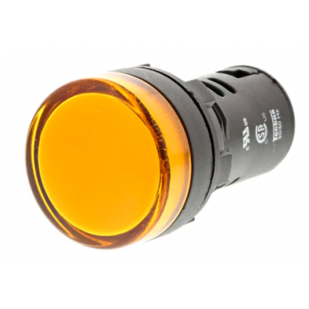 INDICADOR LUMINOSO LED AMARILLO PLASTICO 22MM 31-AC220V