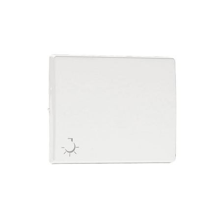 TECLA SIMPLE C/SIMBOLO DE LUZ BLANCO