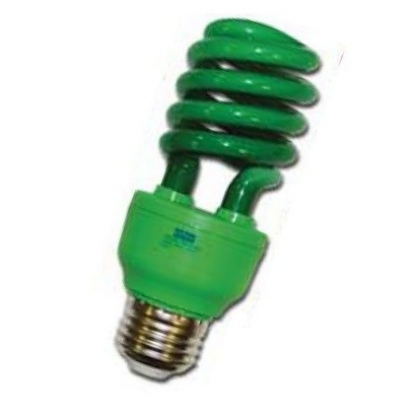 LAMPARA B/CONS E27 13W VERDE