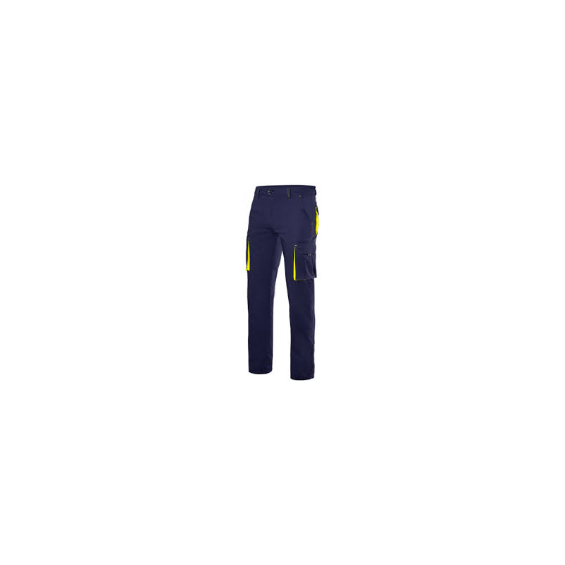 PANTALON STRETCH BICOLOR FORRADO