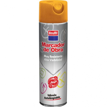 MARCADOR DE OBRA NARANJA ALTA VISIBILI PERMANETE
