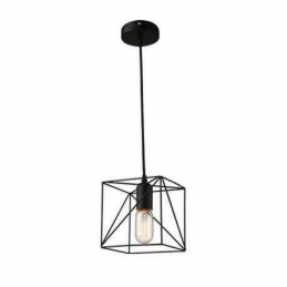 LAMPARA COLGANTEHUB E27 1M NEGRO