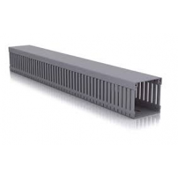 CANAL 77 RANURADA 42*30 GRIS X MTEROS