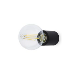 TEN APLIQUE NEGRO MATE E27 20W