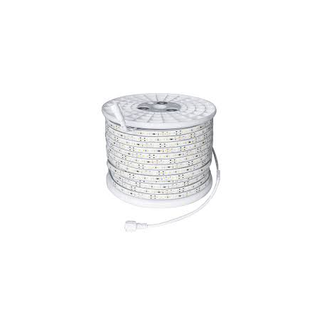 METRO TIRA LED AC 230V DIRECTO 120LED/M 15W/M 1OOLM/W REG. TRIAC 12X4MM IP65 2700K