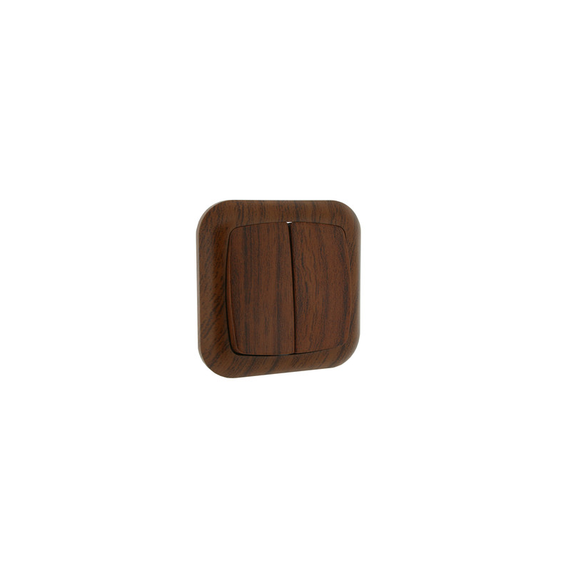 DOBLE CONMUTADOR EMPOTRABLE.MADERA DOBLE CONMUTADOR EMPOTRABLE.MADERA