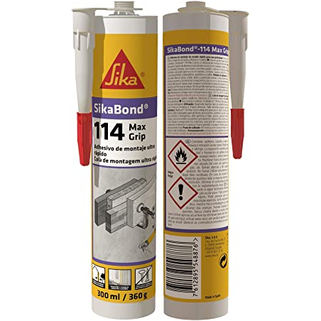 ADHESIVO MONTAJE 300 ML MARRON FIJA RAP SIKA BOND-114 MAX GR
