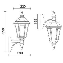 APLIQUE CLI-CLAC 6 IP44 E27 60W NG.
