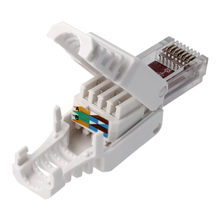 CONECTOR RJ 45 CAT 6 UTP MACHO CRIMPAR