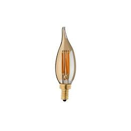 LAMPARA LED VELA3W 2200K  210 LM VINATGE E14 SERIE FILAMENT GOLDEN MEGAMAN