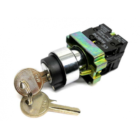 SELECTOR METALICO CON LLAVE 2POSICIONE 3SA8-BG25